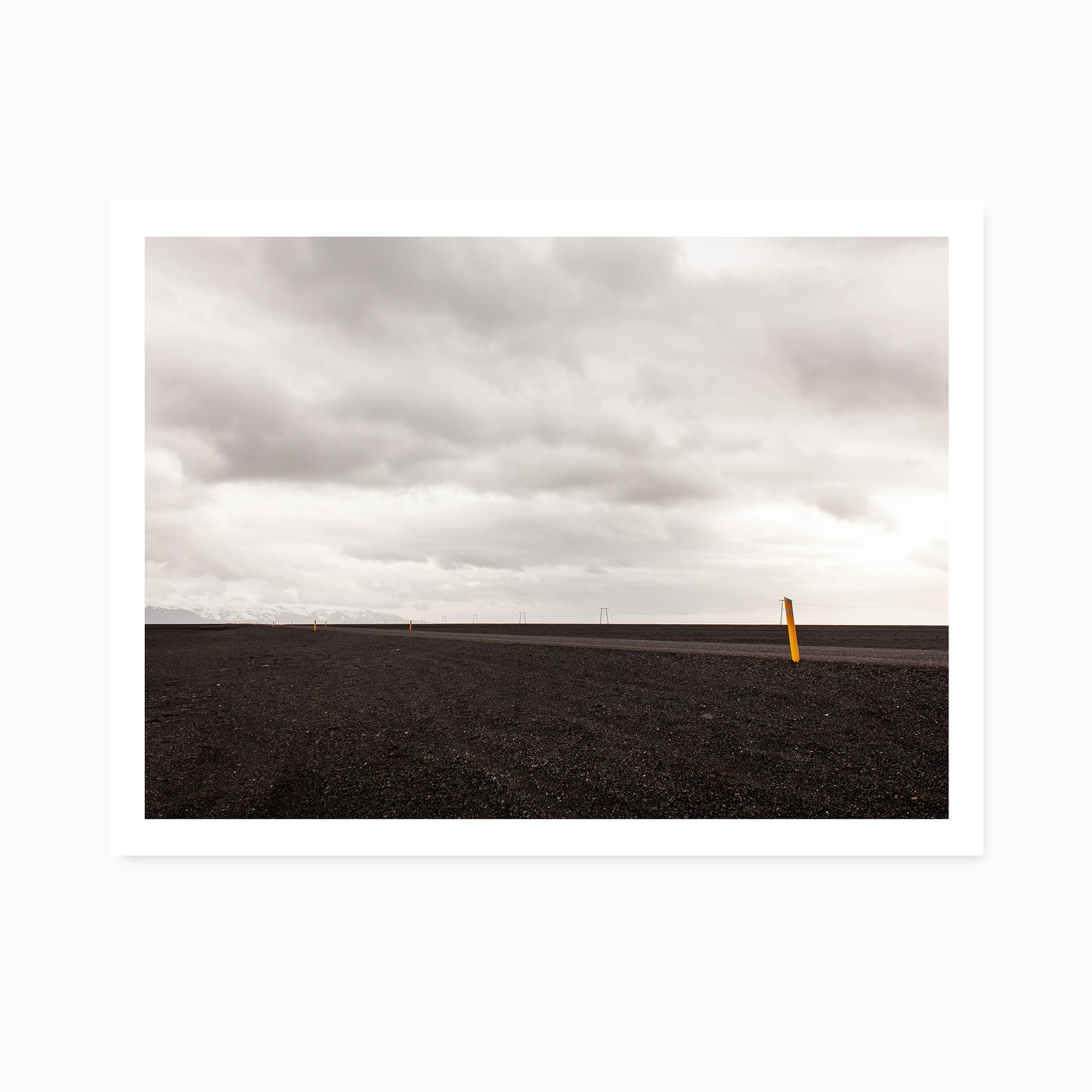 Black and white art photo by Minumo Iceland landscape for nordic wall