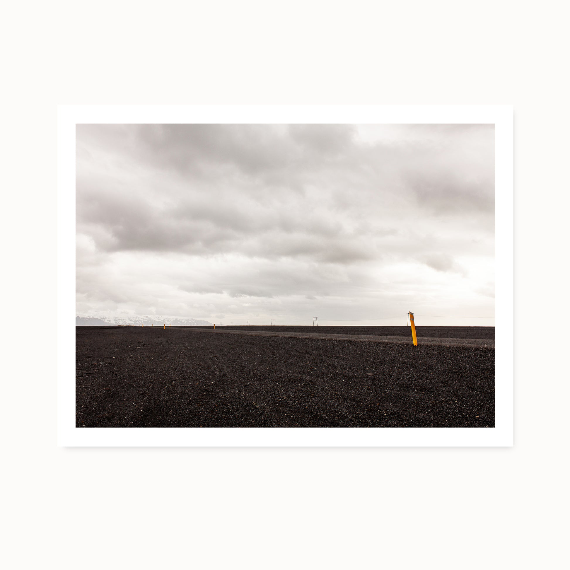 Black and white art photo by Minumo Iceland landscape for nordic wall