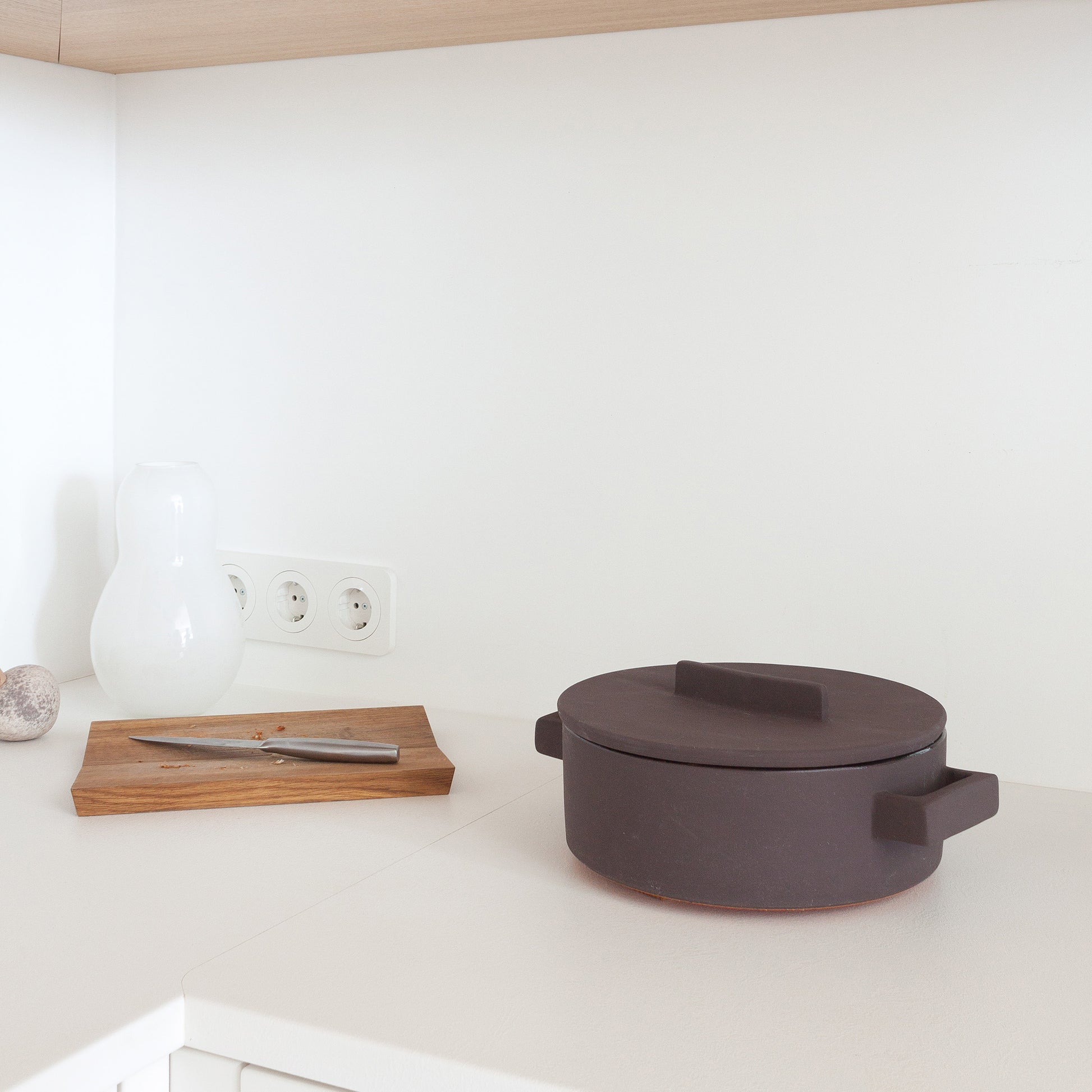 Minimal architect lovers modern serving and cutting board in nordic kitchen
