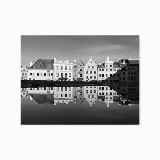 Tallinn photo art - Old Town Reflection .