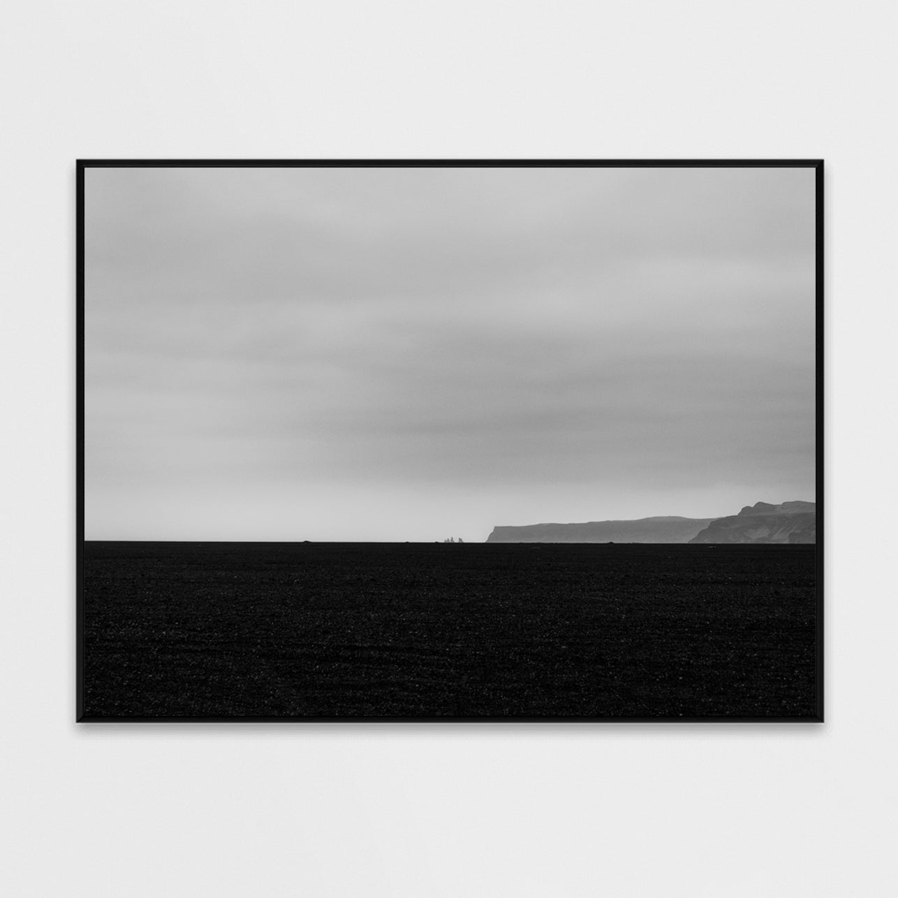 Bestselling Posters minimal nordic landscape in Iceland black beach Vik art poster 50x70cm by Minumo