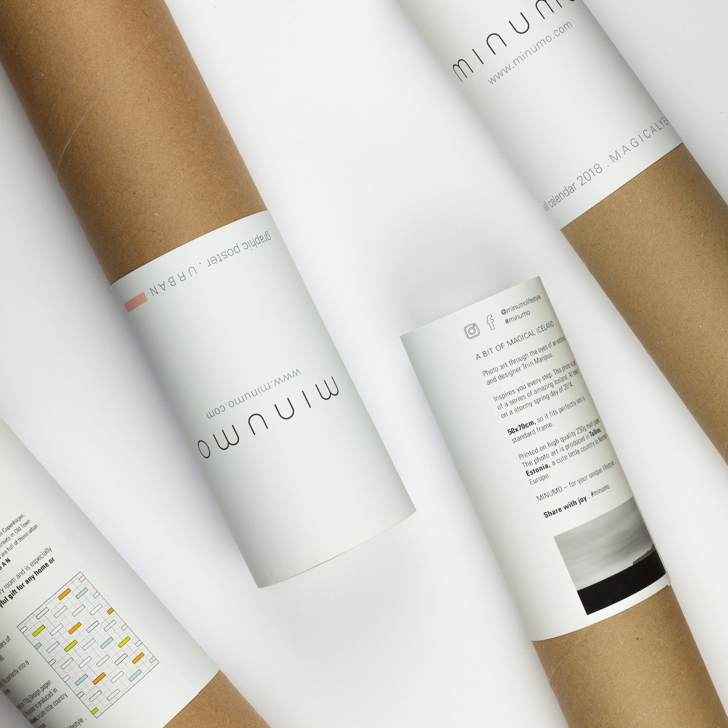 art photos and poster packaging by Minumo estonian design brand