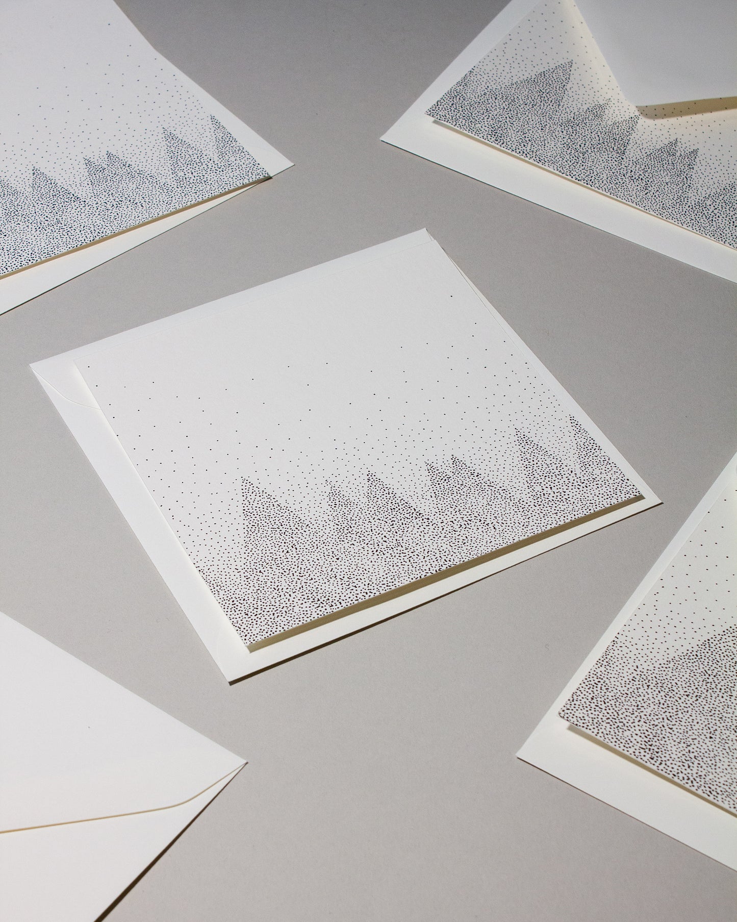 Christmas Card - Snowy Forest .