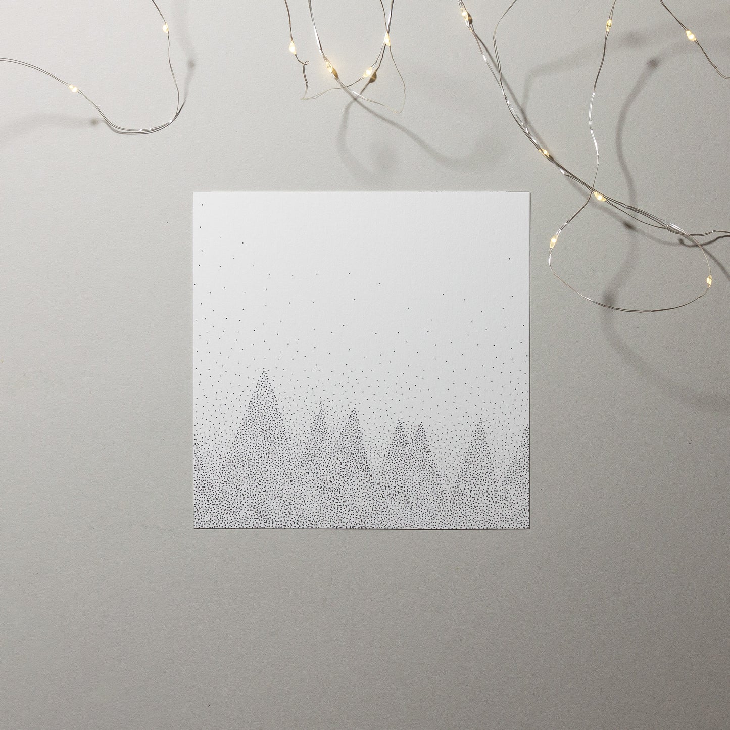 Christmas Card - Snowy Forest .